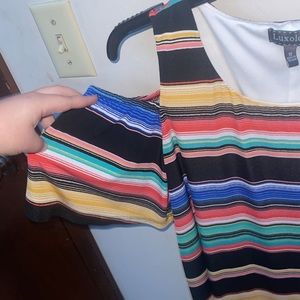 Stripped off the shoulder Luxology Dress